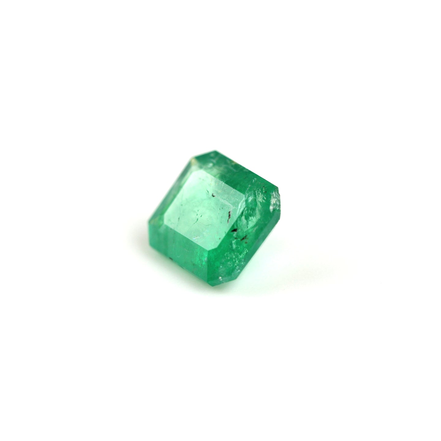 Green 3.55 ct. Emerald in square cut
