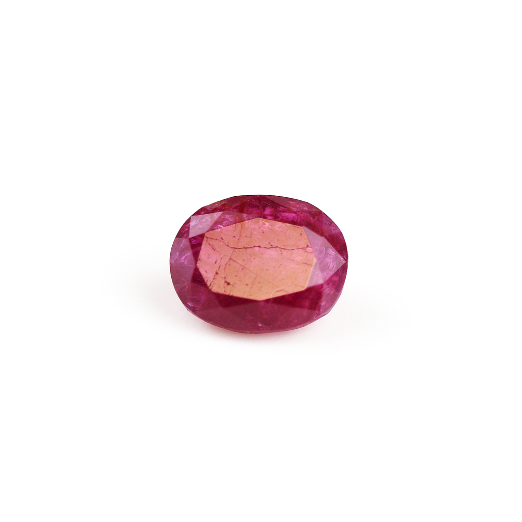 Red 2.8 ct. Ruby in oval cut