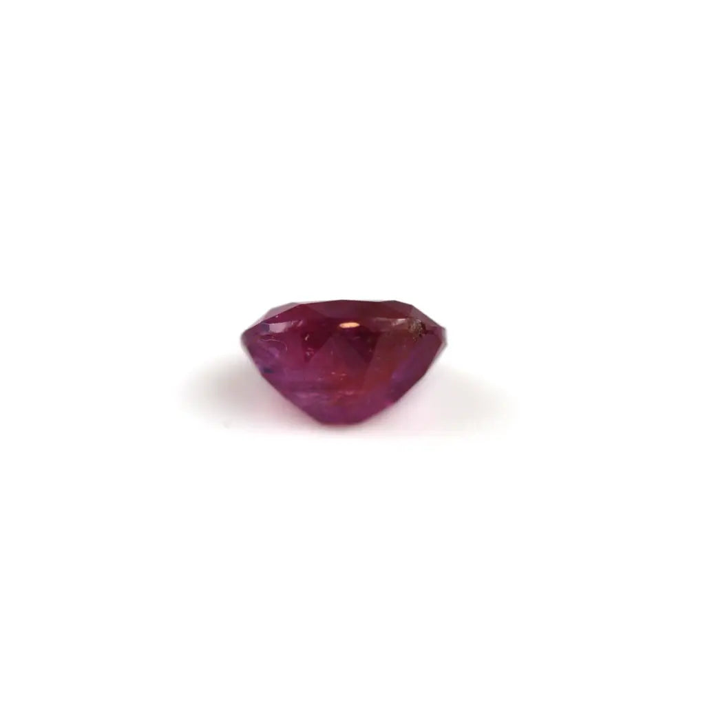 Purplish red 2 ct. Ruby in oval cut
