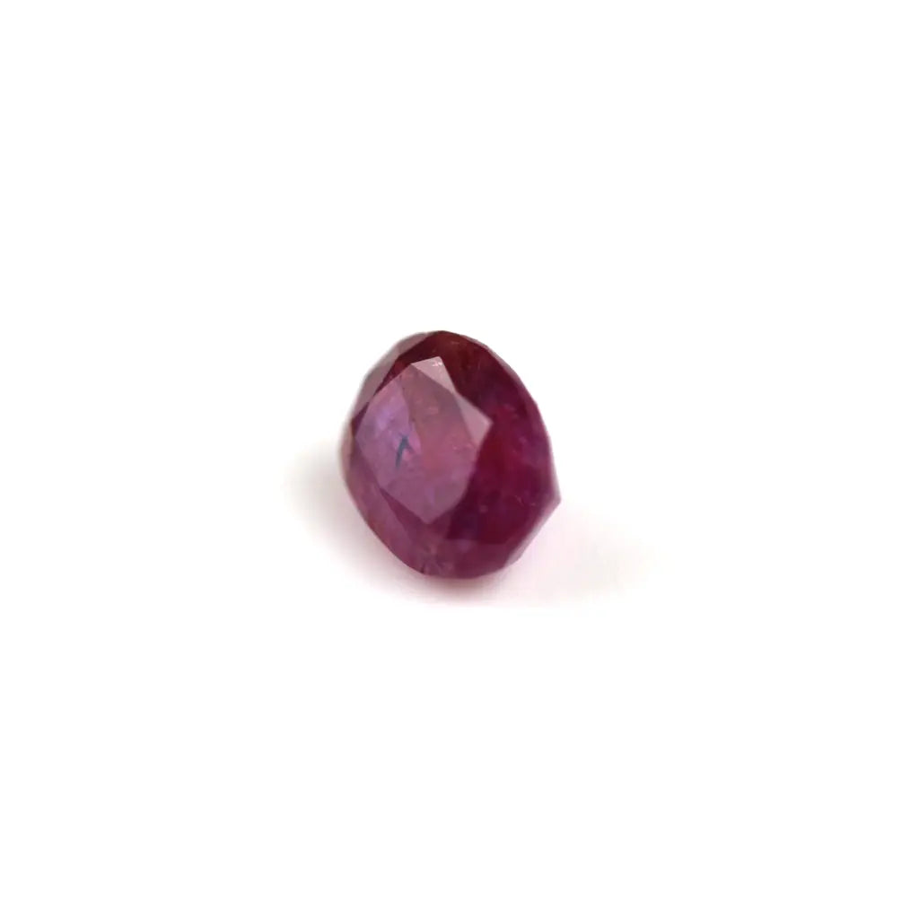 Purplish red 2 ct. Ruby in oval cut