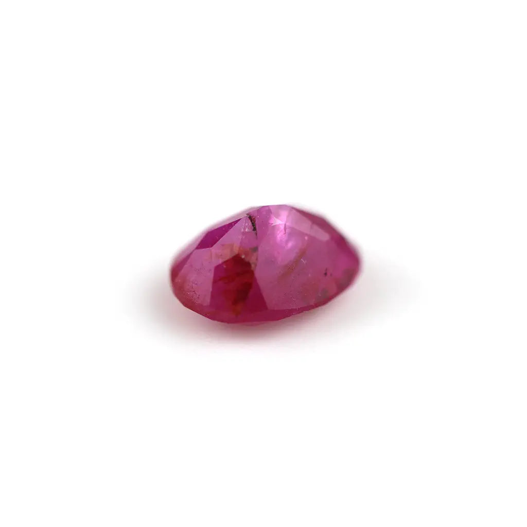 Purplish red 1.5 ct. Ruby in oval cut
