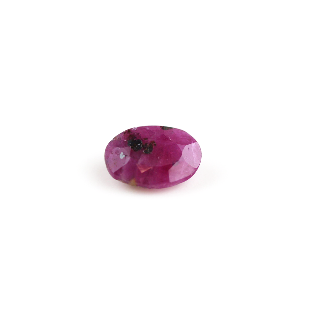 Purplish red 1.7 ct. Ruby in oval cut
