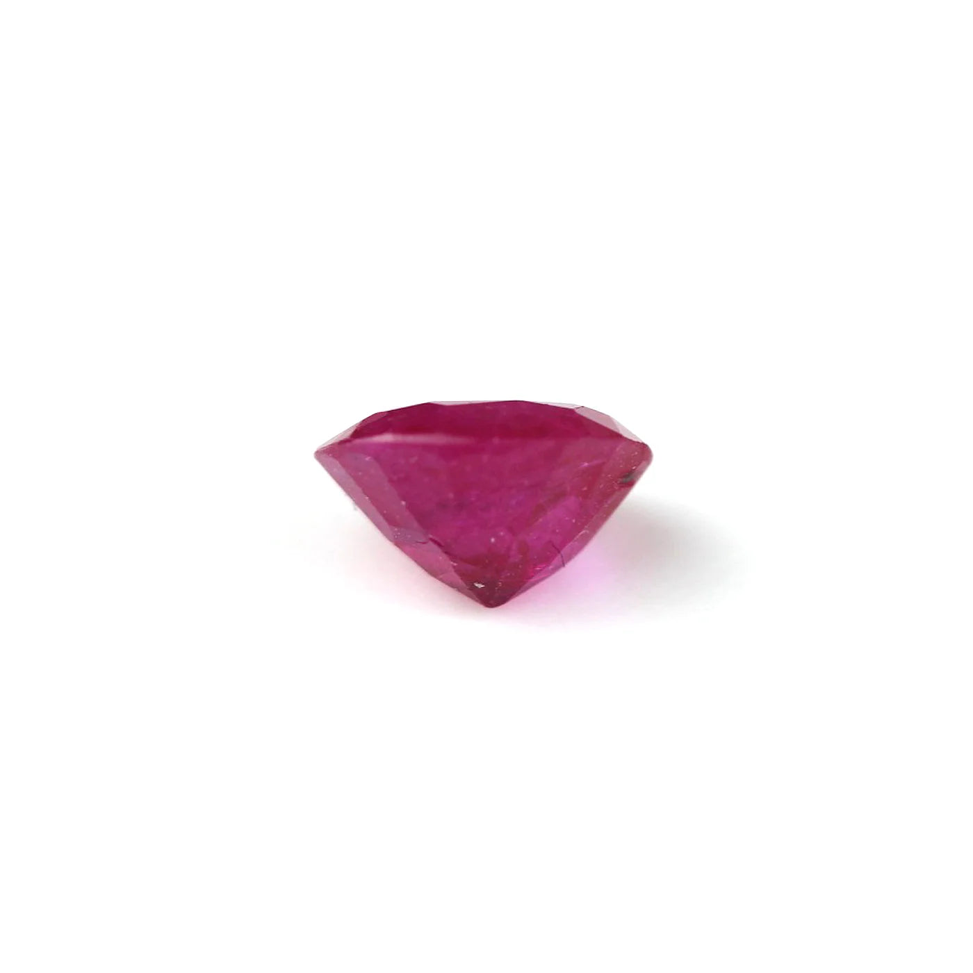 Purplish red 0.88 ct. Ruby in oval